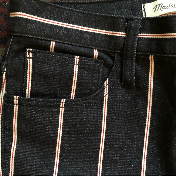 Madewell Cali Denim Boot in Elsie Striped sz 26 - Picture 4 of 7